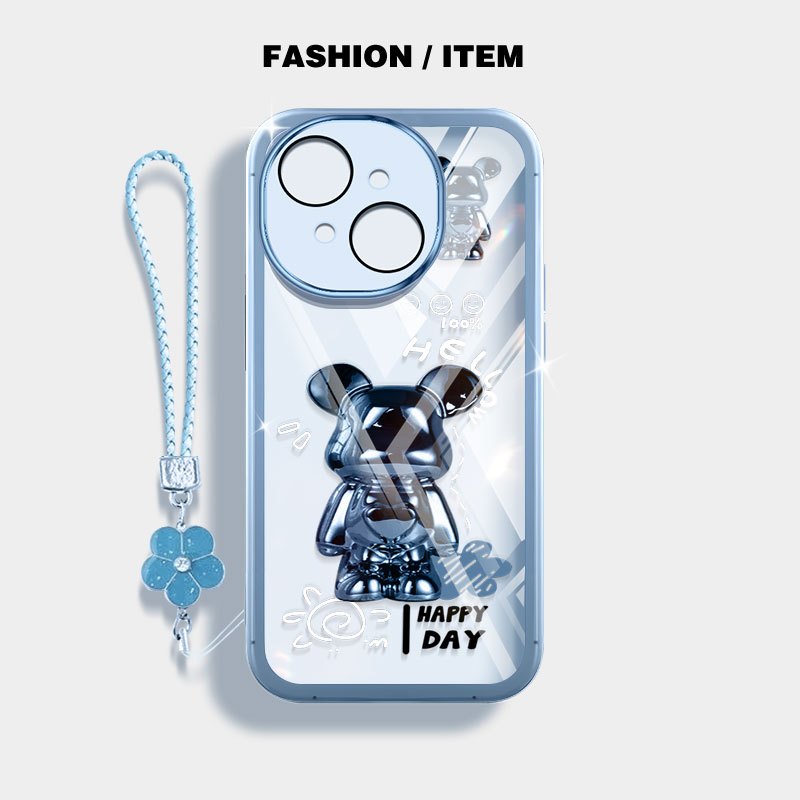 Vỏ trong suốt YBD cho Tecno Spark Go 1S Spark Go 1 2024 ITEL A50C A06 Tecno POP 9 Spark Go 2025 Vỏ bảo vệ gấu bướm mạ vàng