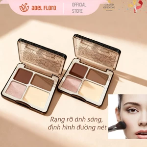 💎Palette Tạo Khối & Highlighter【Adel Floro】- Phối Màu Tự Nhiên, Lên Tone Chuẩn, Tạo Khối 3D Hoàn Hảo