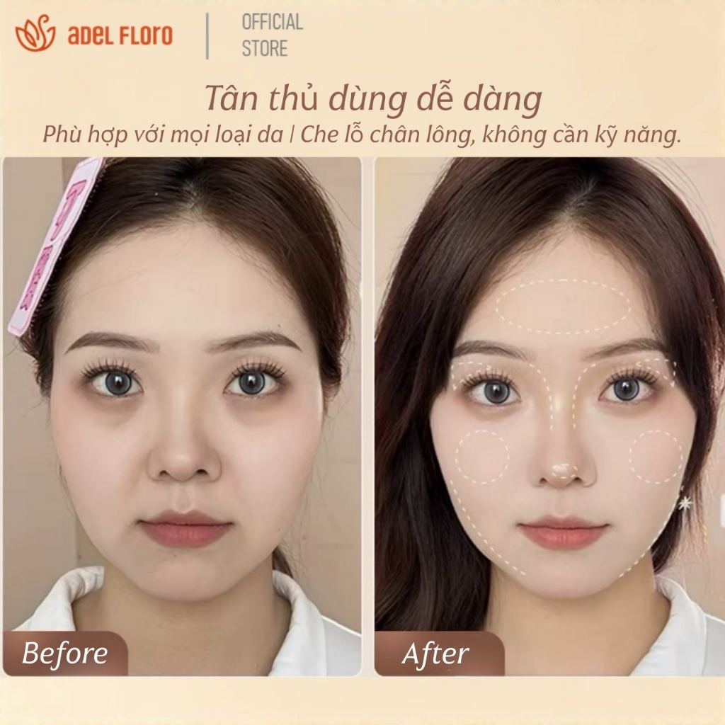 Adel Bảng Tạo Khối Highlighter ✨ Phối Màu Chuẩn Cho Da Châu Á, Lên Tone Sáng Tự Nhiên không Vón Cục