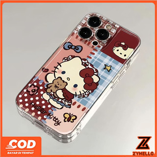 Thích hợp cho Realme Note 60 Note 70 Realme C61 Realme C63 C71 C75Cartoon màu đỏ kẻ sọc mèo con Vỏ điện thoại TPU chống sốc