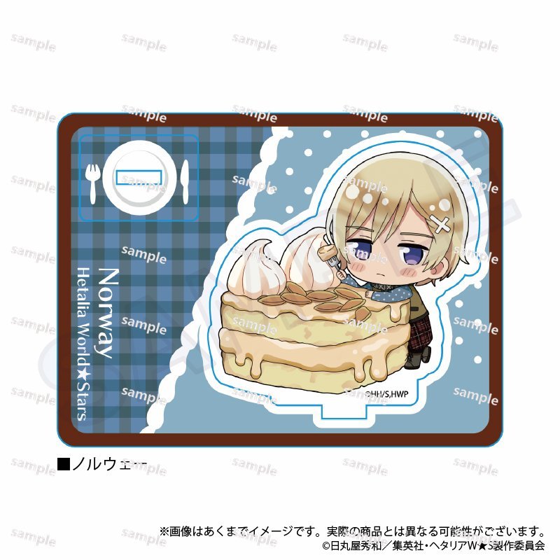 Giá đỡ Acrylic Hetalia Axis Powers Yummy! Ver. Y Line Ý Romano Tây Ban Nha Đức Anime Hình Hiển Thị