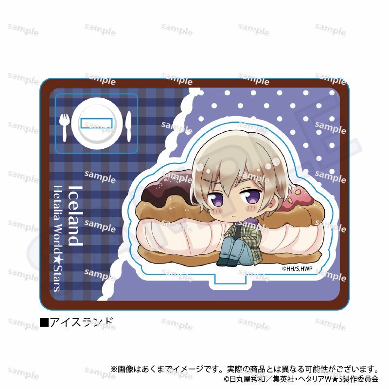 Giá đỡ Acrylic Hetalia Axis Powers Yummy! Ver. Y Line Ý Romano Tây Ban Nha Đức Anime Hình Hiển Thị