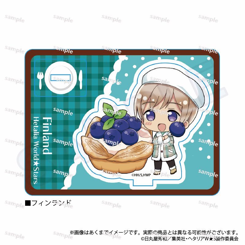 Giá đỡ Acrylic Hetalia Axis Powers Yummy! Ver. Y Line Ý Romano Tây Ban Nha Đức Anime Hình Hiển Thị