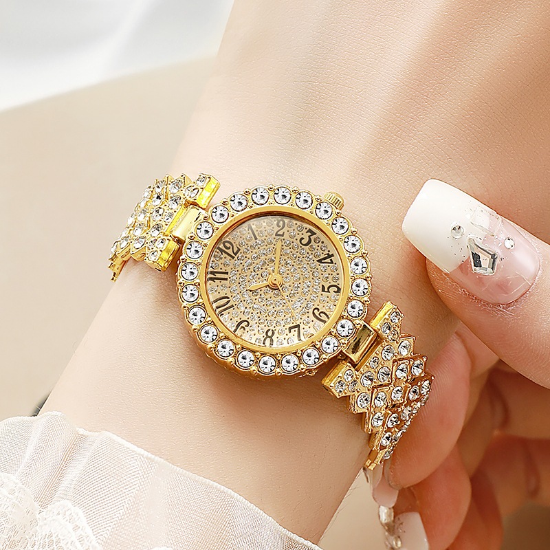 Đồng hồ nữ tuyệt đẹp hợp thời trang mới Light Luxury Digital Scale Dial Casual Business Quartz Watch (Không bao gồm hộp)