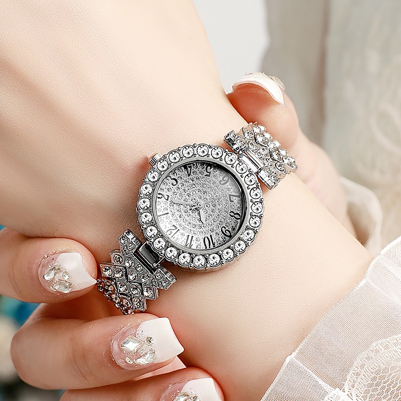 Đồng hồ nữ tuyệt đẹp hợp thời trang mới Light Luxury Digital Scale Dial Casual Business Quartz Watch (Không bao gồm hộp)