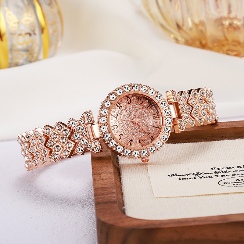 Đồng hồ nữ tuyệt đẹp hợp thời trang mới Light Luxury Digital Scale Dial Casual Business Quartz Watch (Không bao gồm hộp)