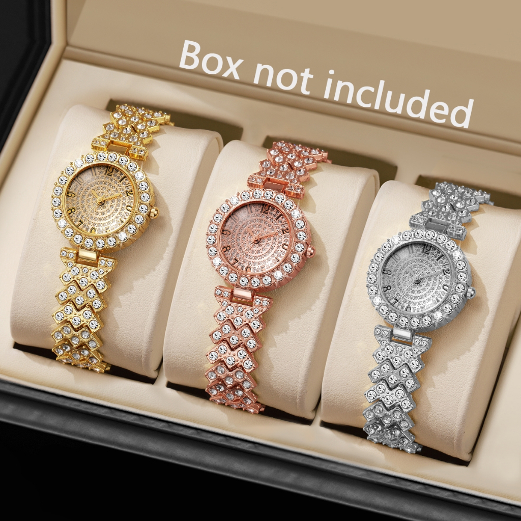 Đồng hồ nữ tuyệt đẹp hợp thời trang mới Light Luxury Digital Scale Dial Casual Business Quartz Watch (Không bao gồm hộp)