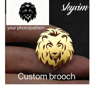 SKYRIM Logo tùy chỉnh đặc biệt Công nghệ cắt mặt dây chuyền hỗ trợ bán buôn liên kết VIP
