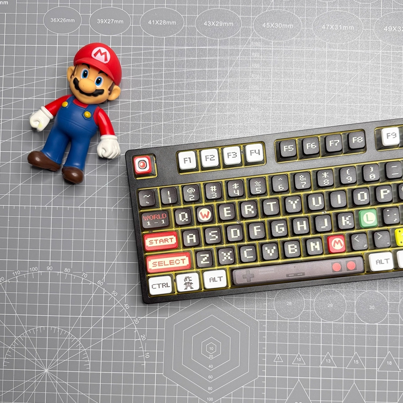 [Chỉ Keycap] Mario Pudding Keycaps 119 Phím Bốn Mặt Trong Suốt MDA ...