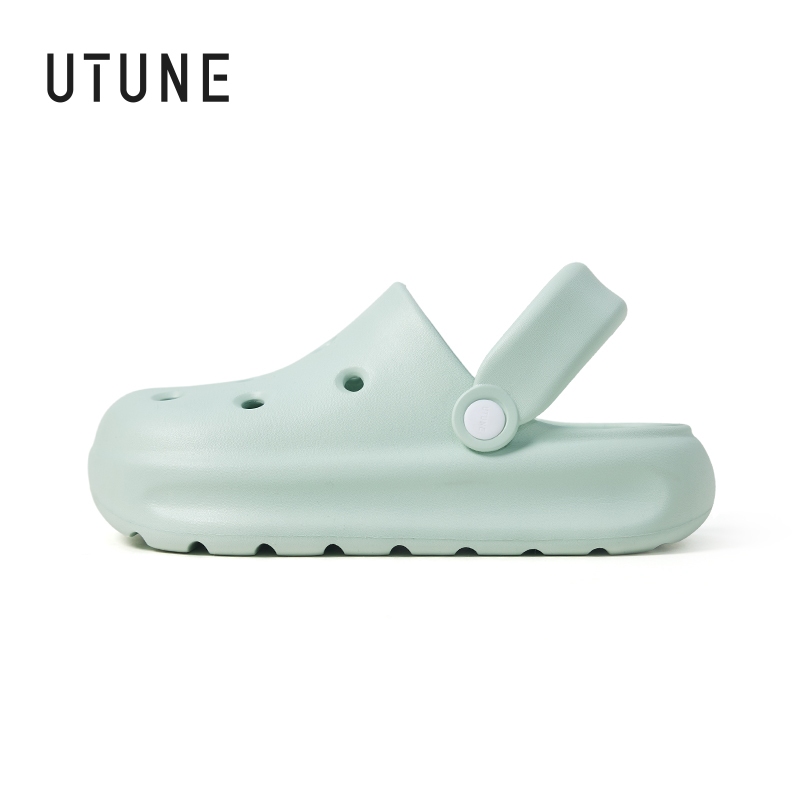 UTUNE Đế Dày Xăng đan Đi Biển Ngoài Trời Dép Đi Biển EVA Chống Trơn Trượt Mềm Mại Rebound Unisex Dép Flat