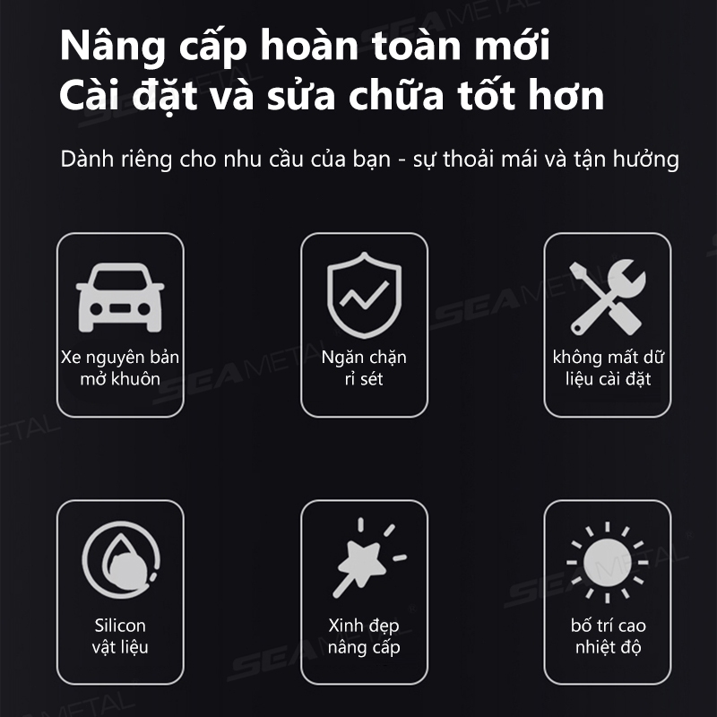 SEAMETAL Silicone Giới Hạn Cửa Ô Tô Miếng Lót Khóa Đệm Giảm Chấn Ô Tô Silicon Chốt Cửa Vỏ Bảo Vệ Chống Sốc Dày Chống Va Chạm