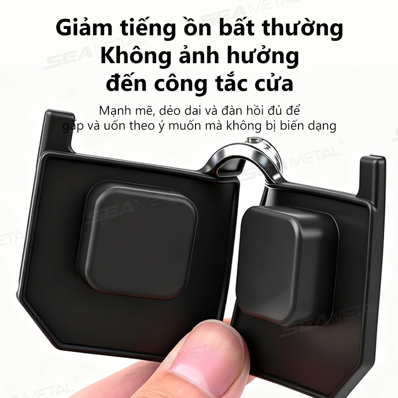SEAMETAL Silicone Giới Hạn Cửa Ô Tô Miếng Lót Khóa Đệm Giảm Chấn Ô Tô Silicon Chốt Cửa Vỏ Bảo Vệ Chống Sốc Dày Chống Va Chạm