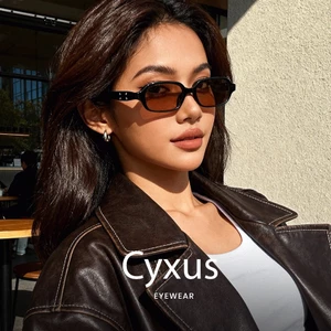 Cyxus Kính Râm Phong Cách Y2K Retro Phân Cực Gọng TR90 Vuông Nhỏ Thanh Lịch Cho Mọi Người Đi Chơi Thể Thao P1334