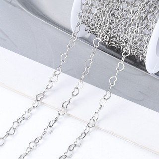 Vòng cổ handmade từ thép không gỉ, thiết kế trái tim màu vàng, phụ kiện thời trang