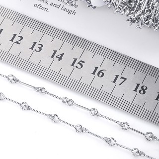 Vòng cổ đôi dây xích thép không gỉ, không phai màu, phù hợp DIY trang sức