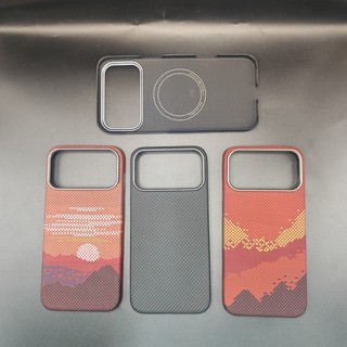 Ốp Lưng Sợi Carbon Thật Aramid Cho iPhone 17 Pro Max Vỏ Sạc Không Dây Cho iPhone 17 Air Vỏ Siêu Mỏng Vỏ Cứng