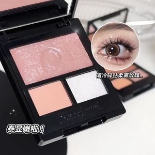 Bảng phấn mắt 3 màu SWEET MINT - Matte / Pearl / Shimmer Trang điểm mắt sắc tố cao, Phấn mắt tông màu đất nhỏ gọn và di động