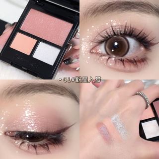 Bảng phấn mắt 3 màu SWEET MINT - Matte / Pearl / Shimmer Trang điểm mắt sắc tố cao, Phấn mắt tông màu đất nhỏ gọn và di động