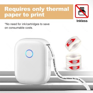 Máy In Nhiệt Không Mực P12, Bluetooth Di Động Mini, Cắt Nhãn, In Mã Vạch/Tên/Giá Thẻ, Marklife