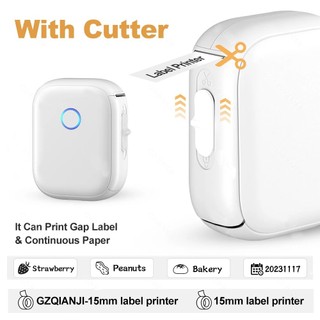 Máy In Nhiệt Không Mực P12, Bluetooth Di Động Mini, Cắt Nhãn, In Mã Vạch/Tên/Giá Thẻ, Marklife