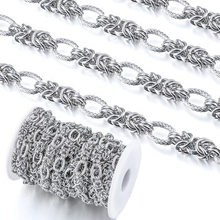 Thép Không Gỉ Chunky Nút Dây Xích Cho Vòng Cổ DIY
