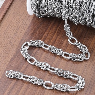 Thép Không Gỉ Chunky Nút Dây Xích Cho Vòng Cổ DIY
