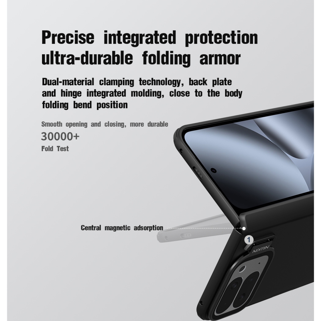 Nillkin Tương Thích Cho Google Pixel 10 Pro Fold Frosted Shield Prop PC Chống Sốc Chống Rơi Bảo Vệ Ống Kính Máy Ảnh Chân Đế Từ Cứng Ốp lưng Vỏ