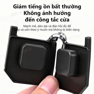 SEAMETAL Silicone Giới Hạn Cửa Ô Tô Miếng Lót Khóa Đệm Giảm Chấn Chống Sốc Dày Chống Va Chạm Cửa Xe Chốt Vỏ Bảo Vệ