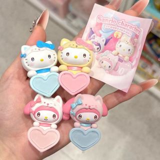 ZW [Chính hãng] Sanrio Guardian Meow Nhóm Đậu Ngộ nghĩnh Dễ Thương Series Hộp Bí Ẩn Hợp Thời Trang Chơi Hình Đồ Chơi Sưu Tập