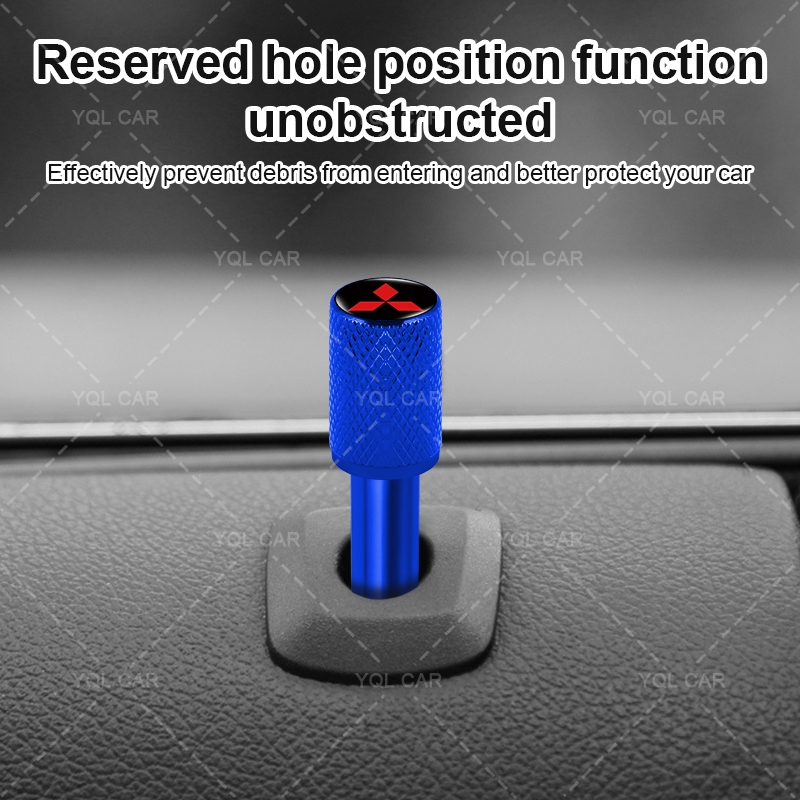 1 / 4 Xe An Toàn Khóa Cửa Pin Khóa Cửa Ô Tô Núm Cho Mitsubishi ASX Lancer Pajero Outlander L200 EVO EX Hàng Tiện Ích