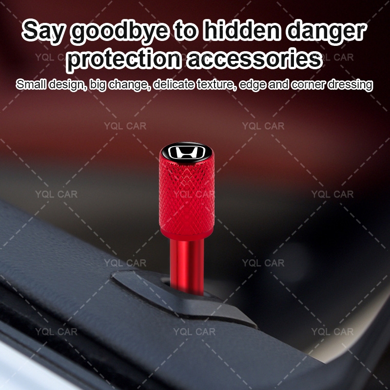 1 / 4 Lưới Thiết Kế Cửa Ô Tô Chân Khóa Cửa Xe Kéo Núm An Ninh Cho Xe Honda Dio Fit3 Rd1 Civic Binzhi XRV CRV Accord