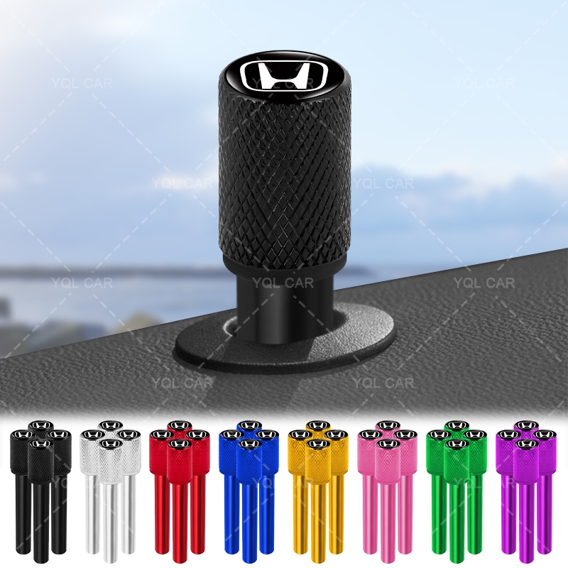 1 / 4 Lưới Thiết Kế Cửa Ô Tô Chân Khóa Cửa Xe Kéo Núm An Ninh Cho Xe Honda Dio Fit3 Rd1 Civic Binzhi XRV CRV Accord
