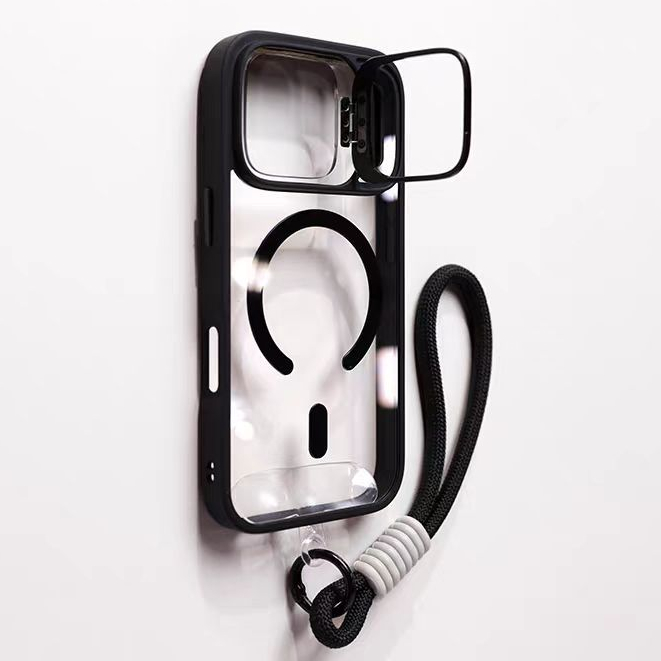 Ốp lưng cứng acrylic trong suốt có dây buộc tương thích cho iPhone 11 12 pro max 13 pro max 14 pro max 15 pro max 16 pro max 17 Pro max
