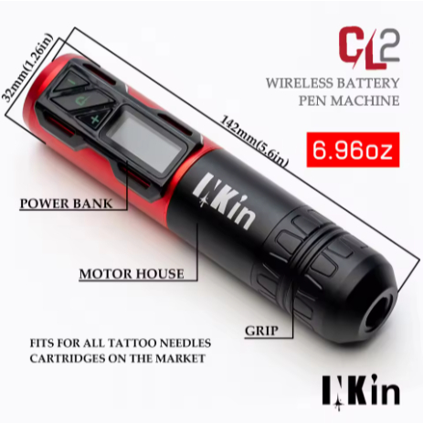 CL2 Không Dây Pin Hình Xăm Máy Bút Trang Điểm Vĩnh Viễn Động Cơ Thụy Sĩ Cho Hộp Mực Hình Xăm Kim