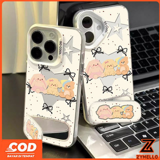 Thích hợp cho OPPO A5i A6 PRO A5X A5 5G A3 A3X A3 Pro A5 Pro A18 A3 A79 A38 A17 A57 A60 A77S A58 A78 A98 A54 A76 A96 A16 A15 A9 2020 A7 A5S A12 Gương Búp Bê Ba Ngôi Sao Đứng Shockpr