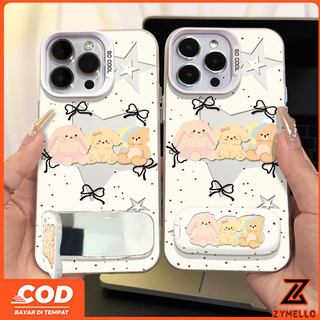 Thích hợp cho OPPO A5i A6 PRO A5X A5 5G A3 A3X A3 Pro A5 Pro A18 A3 A79 A38 A17 A57 A60 A77S A58 A78 A98 A54 A76 A96 A16 A15 A9 2020 A7 A5S A12 Gương Búp Bê Ba Ngôi Sao Đứng Shockpr