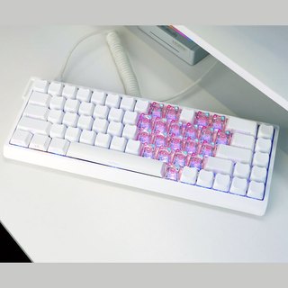 MAO Cat Love Keycaps 21 phím Chất liệu PC Keycap trong suốt (Có chữ cái)