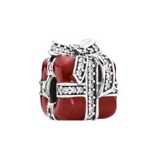 Dây chuyền mặt Thánh Nicolas bạc sterling S925 đính cườm - Thời trang mùa Giáng sinh