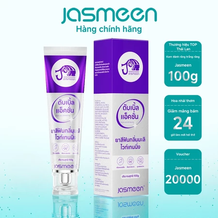Kem Đánh Răng - JASMEEN Làm Trắng Răng loại bỏ cao răng hôi miệng tẩy ố vàng -100g