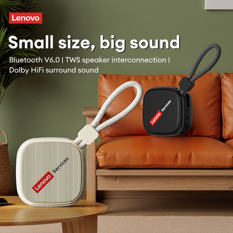 Loa Bluetooth di động Lenovo HD100 và loa Mini không dây có âm thanh vòm HiFi cộng với Mic tích hợp cho cuộc gọi | BigBuy360 - bigbuy360.vn