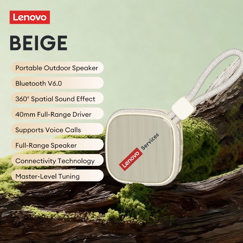Loa Bluetooth di động Lenovo HD100 và loa Mini không dây có âm thanh vòm HiFi cộng với Mic tích hợp cho cuộc gọi | BigBuy360 - bigbuy360.vn