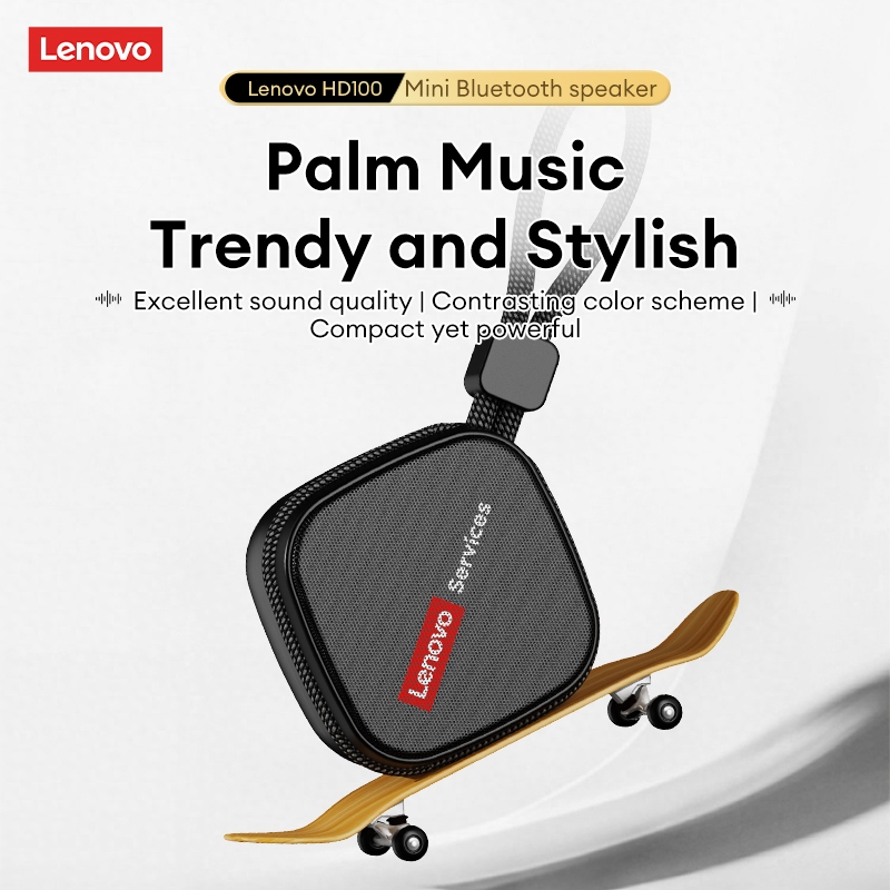 Loa Bluetooth di động Lenovo HD100 và loa Mini không dây có âm thanh vòm HiFi cộng với Mic tích hợp cho cuộc gọi | BigBuy360 - bigbuy360.vn