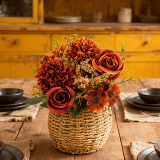 Hoa Giả Trang Trí Nhà Cửa Bó Hoa Lụa Cao Cấp Decor Phòng Khách Vintage Retro Bắc Âu Thẩm Mỹ Cúc Hồng Đạo Cụ Chụp Ảnh Cưới Sự Kiện Thu Đông Sang Trọng Phụ Kiện Bàn Làm Việc Quà Tặng Đẹp Tự Nhiên Bền Màu Bố Trí Ban Công Cửa Hàng