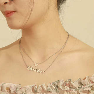 Vòng cổ tên tùy chỉnh cho nữ, thép không gỉ cá tính - quà tặng sinh nhật độc đáo