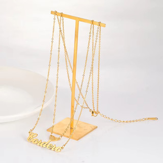 Vòng cổ tên tùy chỉnh cho nữ, thép không gỉ cá tính - quà tặng sinh nhật độc đáo