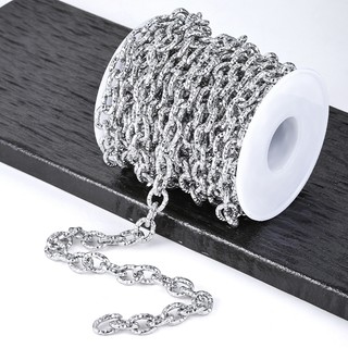 Dây chuyền hình bầu dục lõm bằng thép không gỉ, phù hợp cho trang sức cá nhân