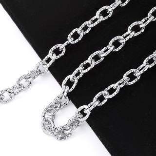 Dây chuyền hình bầu dục lõm bằng thép không gỉ, phù hợp cho trang sức cá nhân