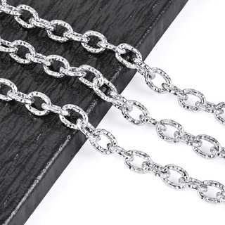 Dây chuyền hình bầu dục lõm bằng thép không gỉ, phù hợp cho trang sức cá nhân