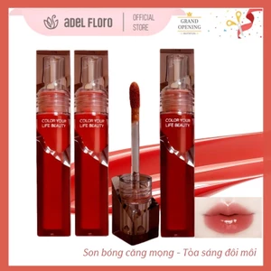 💄Son Dưỡng Bóng Gương【Adel Floro】-Căng Mọng Quyến Rũ, Bám Môi Lâu Trôi,Dưỡng Môi Mềm Mượt Không Dính
