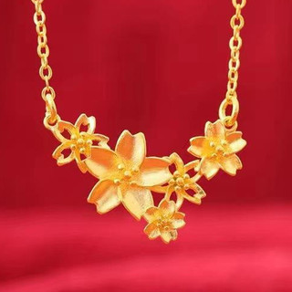 Vòng cổ hoa vàng nữ dành cho nữ